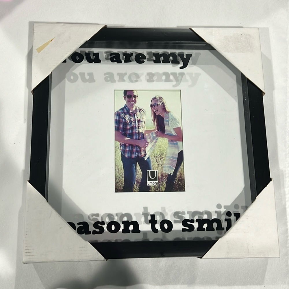 Picture frame. You are my reason to smile. NIB